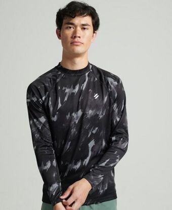 Superdry Train mock neck top promoção