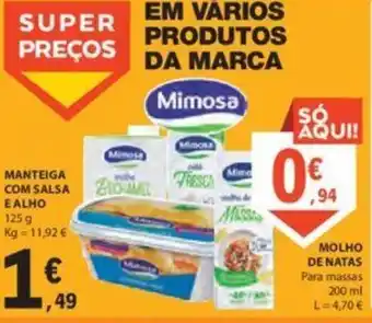 E.Leclerc Manteiga com Salsa E Alho 125g promoção