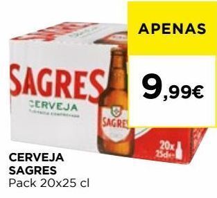 El Corte Inglés Cerveja sagres promoção