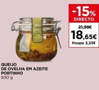 El Corte Inglés Queijo de ovelha promoção