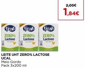 El Corte Inglés Leite sem lactose ucal promoção