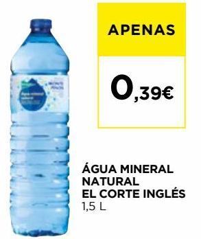 El Corte Inglés Água el corte inglés promoção