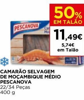 El Corte Inglés Camarão congelado pescanova promoção