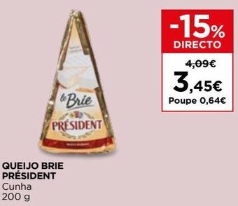 El Corte Inglés Brie, camembert e cremosos président promoção