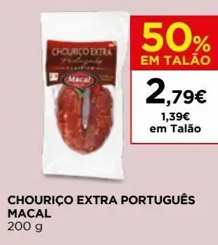 El Corte Inglés Chouriço macal promoção