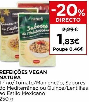 Comida vegetariana natura