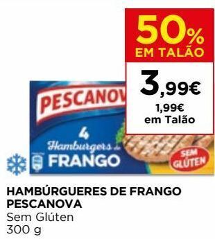 El Corte Inglés Hambúrguer de frango pescanova promoção