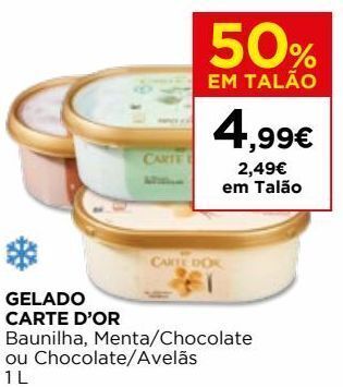 El Corte Inglés Gelados carte d'or promoção
