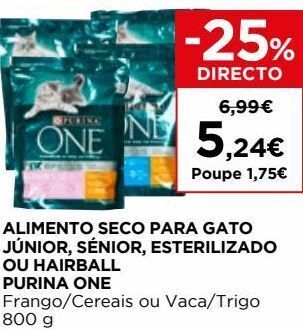 El Corte Inglés Ração para gatos purinaone promoção