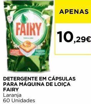 Detergente em cápsulas fairy