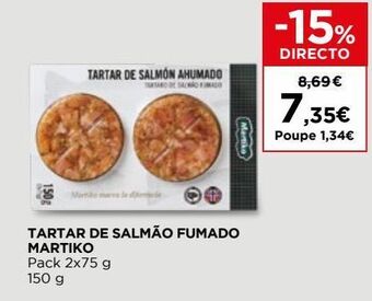 El Corte Inglés Salmão fumado martiko promoção