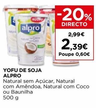 El Corte Inglés Iogurte de soja alpro promoção