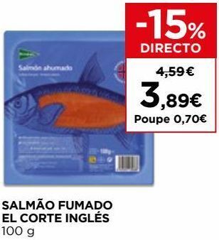 El Corte Inglés Salmão fumado el corte inglés promoção