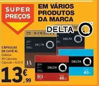E.Leclerc Cápsulas de café delta promoção