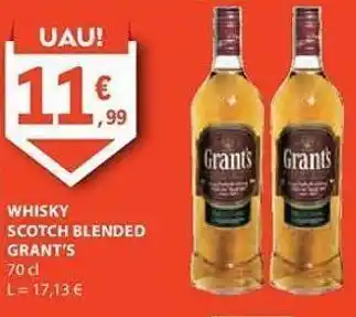 E.Leclerc Uísque grant's promoção