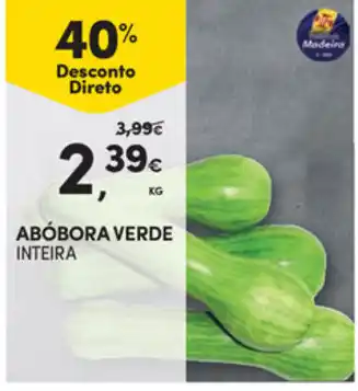 Continente Abóbora Verde promoção