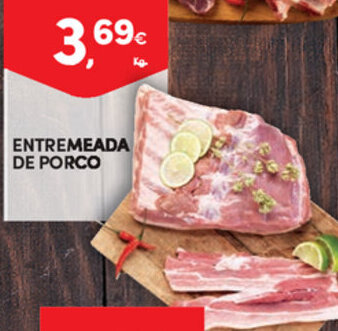 Continente Entremeada de Porco promoção