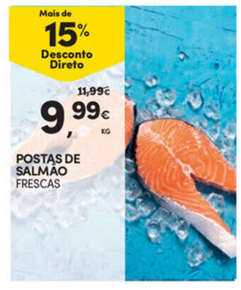 Continente Postas de Salmão Frescas promoção