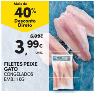 Continente Filetes Peixe Gato 1kg promoção