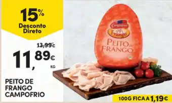 Continente Peito de Frango Campofrio promoção
