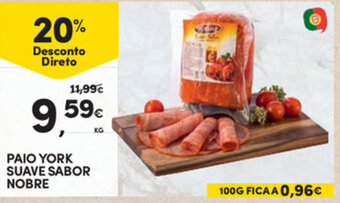 Continente Paio York Suave Sabor Nobre promoção