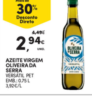 Continente Azeite Virgem Oliveira da Serra 0.75L promoção
