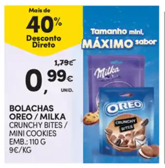 Continente Bolachas Oreo/Milka 110g promoção