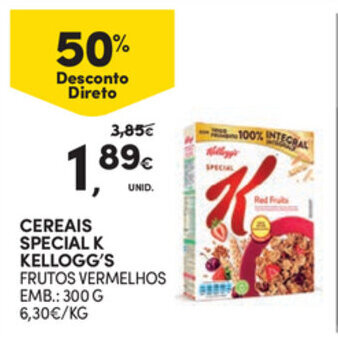 Continente Cereais Special K Kellogg's 300g promoção