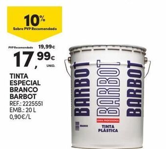 Tinta especial barbot