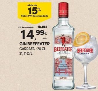 Continente Bom dia Gin beefeater promoção