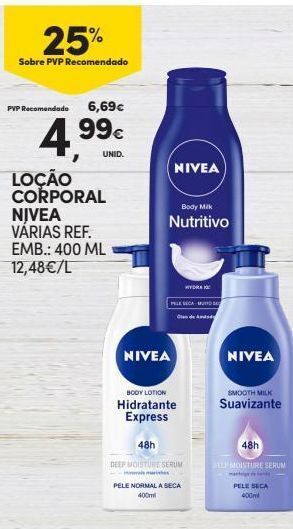 Loção hidratante nivea