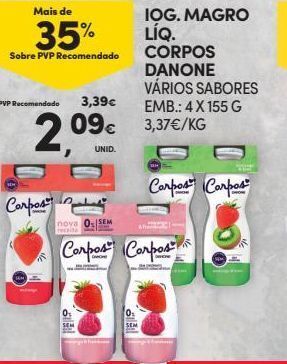 Continente Bom dia Iogurte corpos danone promoção