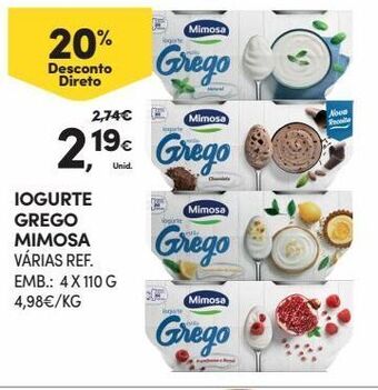 Continente Bom dia Iogurte mimosa promoção