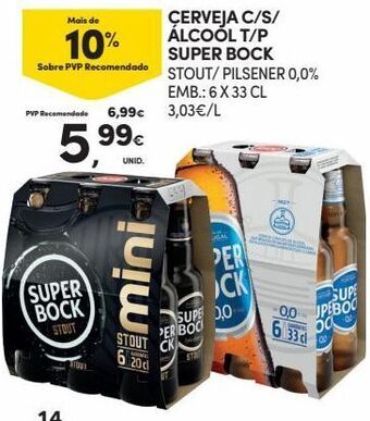 Continente Bom dia Cerveja super bock promoção