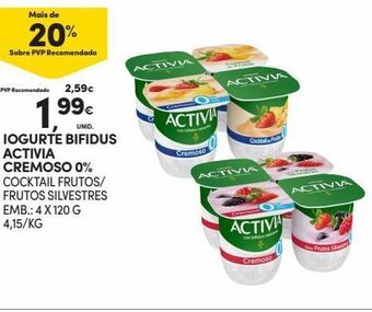 Continente Bom dia Iogurte activia promoção
