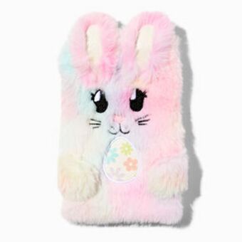 Claire's Furry pink bunny lined notebook promoção