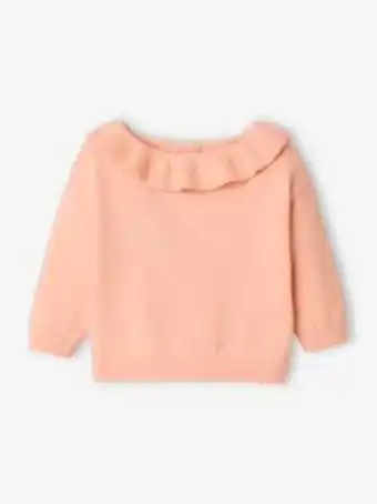 Vertbaudet Camisola-body de mangas compridas, para bebé - bege-dourado promoção