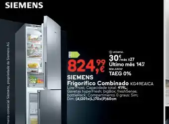 Worten Siemens Frigorifico Combinado promoção