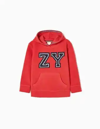 Zippy Sweat polar com capuz para menino 'zy', vermelho promoção
