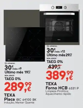 Worten Teka Forno HCB promoção