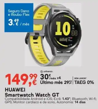 Worten Huawei Smartwatch Watch GT promoção