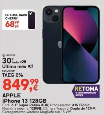 Worten Apple iPhone 13 128GB promoção