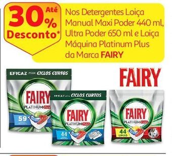 Auchan Det.loiça máquina fairy promoção