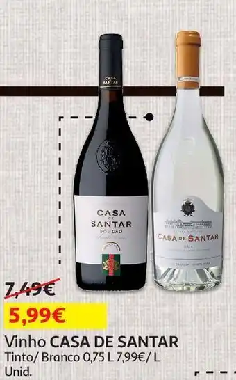 Auchan Vinho branco casa de santar promoção