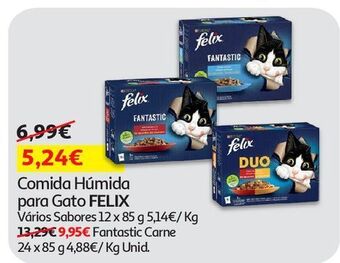 Auchan Comida húmida gato felix promoção