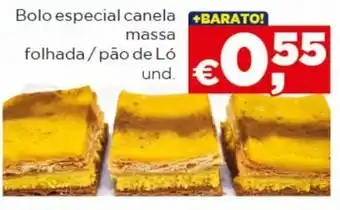 Bolama Bolo especial canela massa folhada/ pão de Ló und. promoção