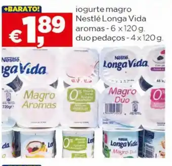 Bolama Iogurte Magro Nestlé Longa Vida aromas 6x120g promoção