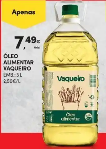 Continente Óleo Alimentar Vaqueiro 3L promoção