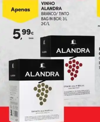 Continente Vinho Alandra 3L promoção