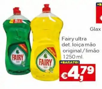 Bolama Fairy Ultra det. loiça mão original/ limão 1250ml promoção